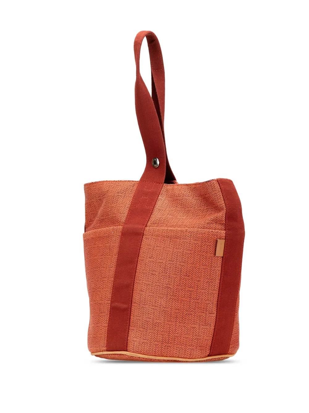 Pre-owned Hermes 2000-2020 Toile Saxo Mm Bucket Bag