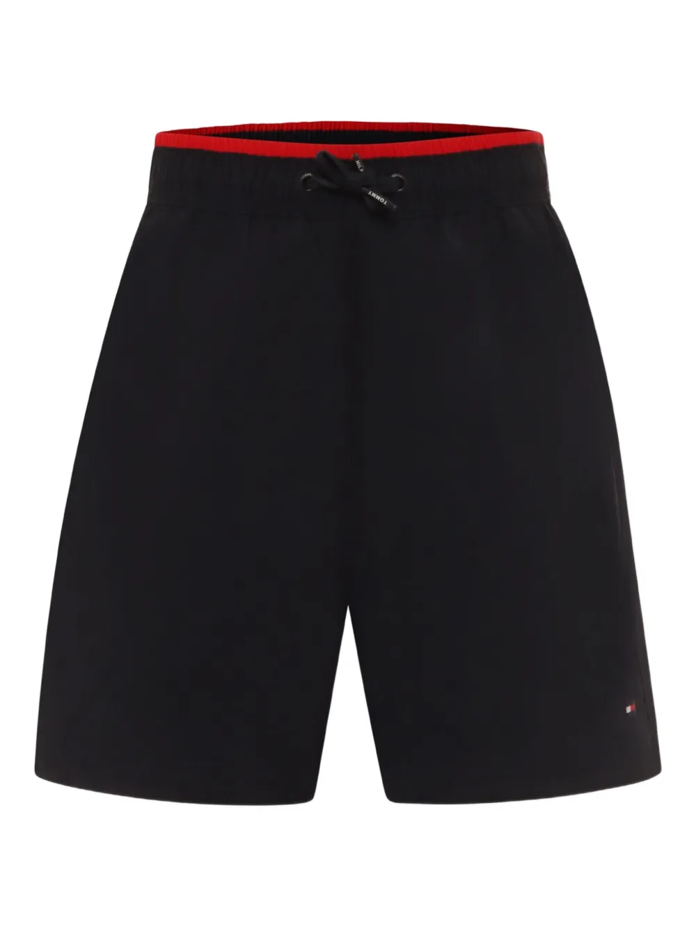 Tommy Hilfiger Junior contrasting-trim swim shorts Blauw