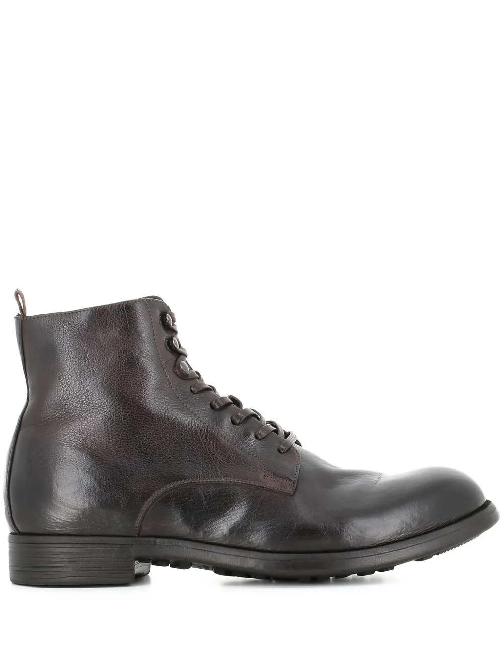 Officine Creative lace-up chelsea boots Brown