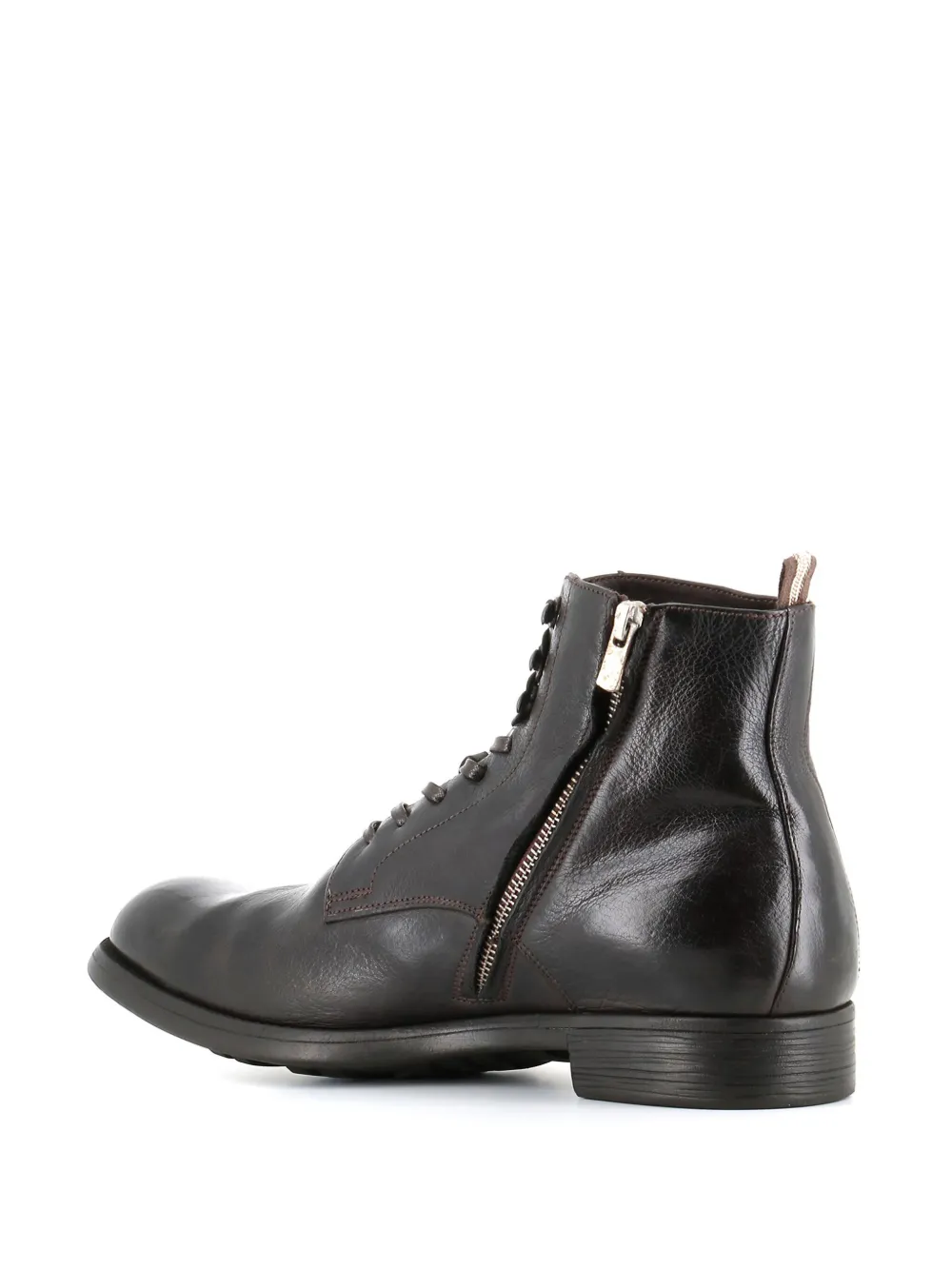 Officine Creative lace-up chelsea boots Brown