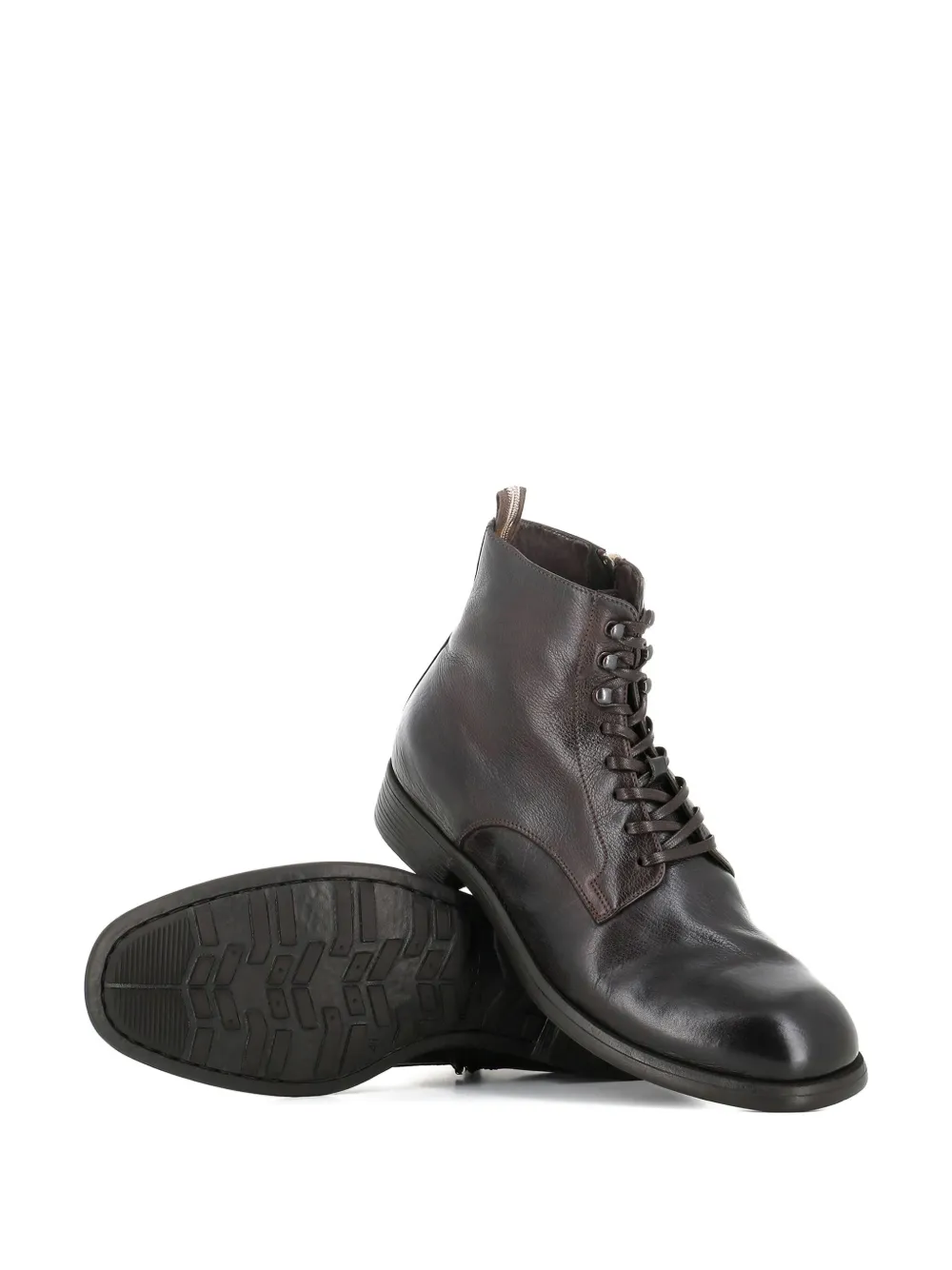 Officine Creative lace-up chelsea boots Brown