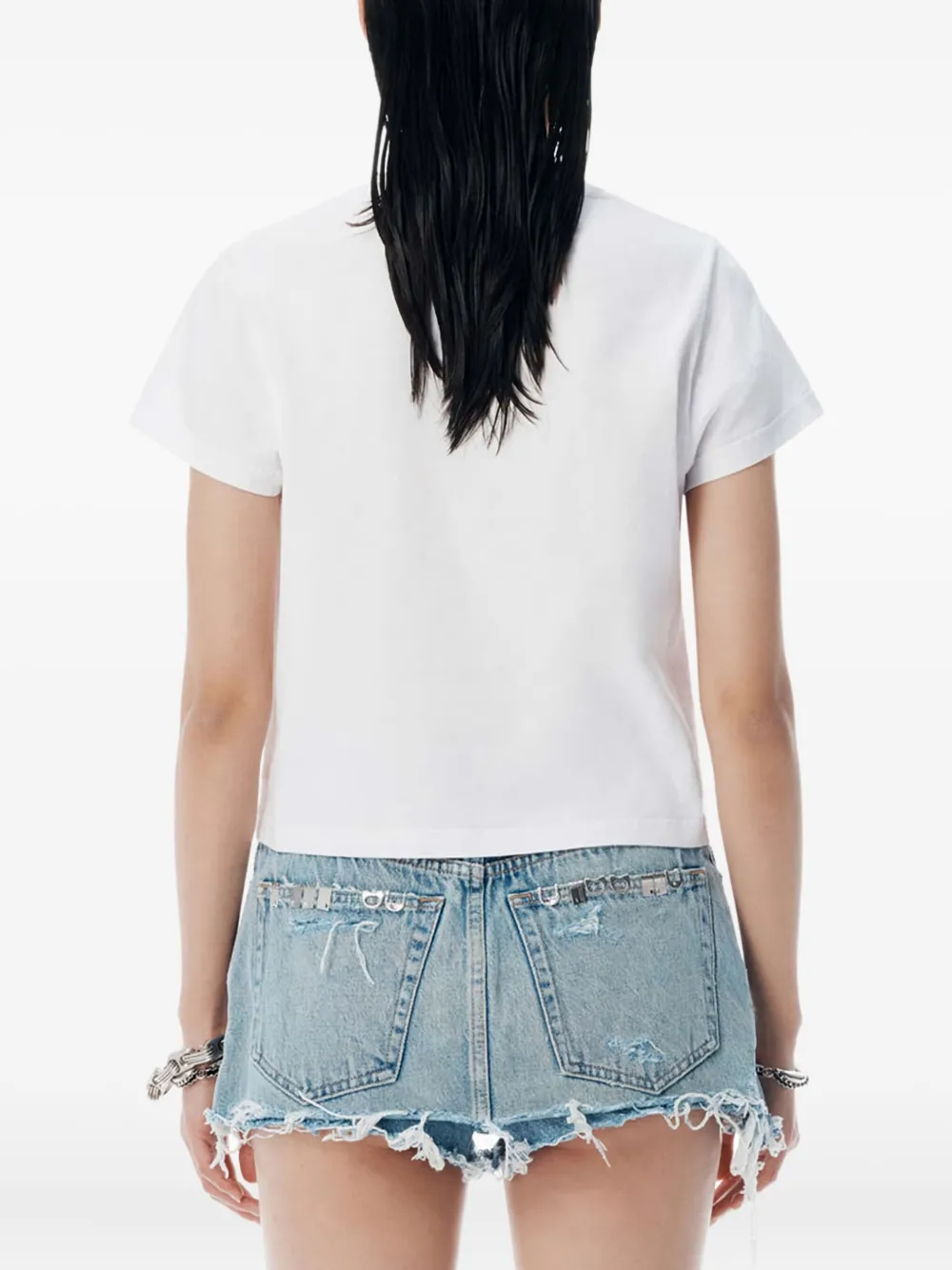 Alexander Wang Shrunken T-shirt Wit