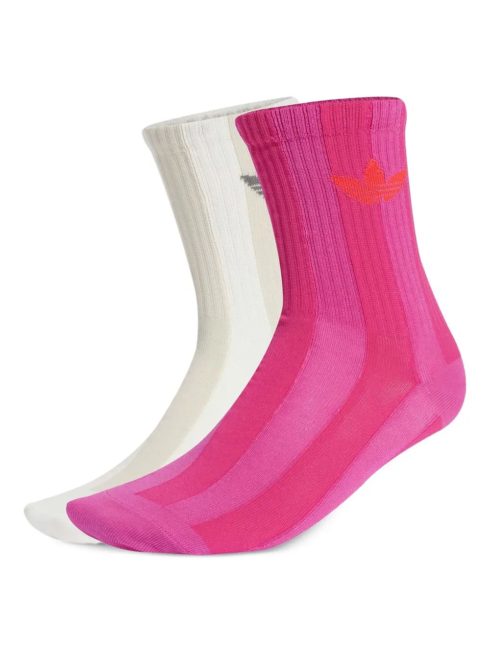 Adidas striped socks (pack of two) Wit