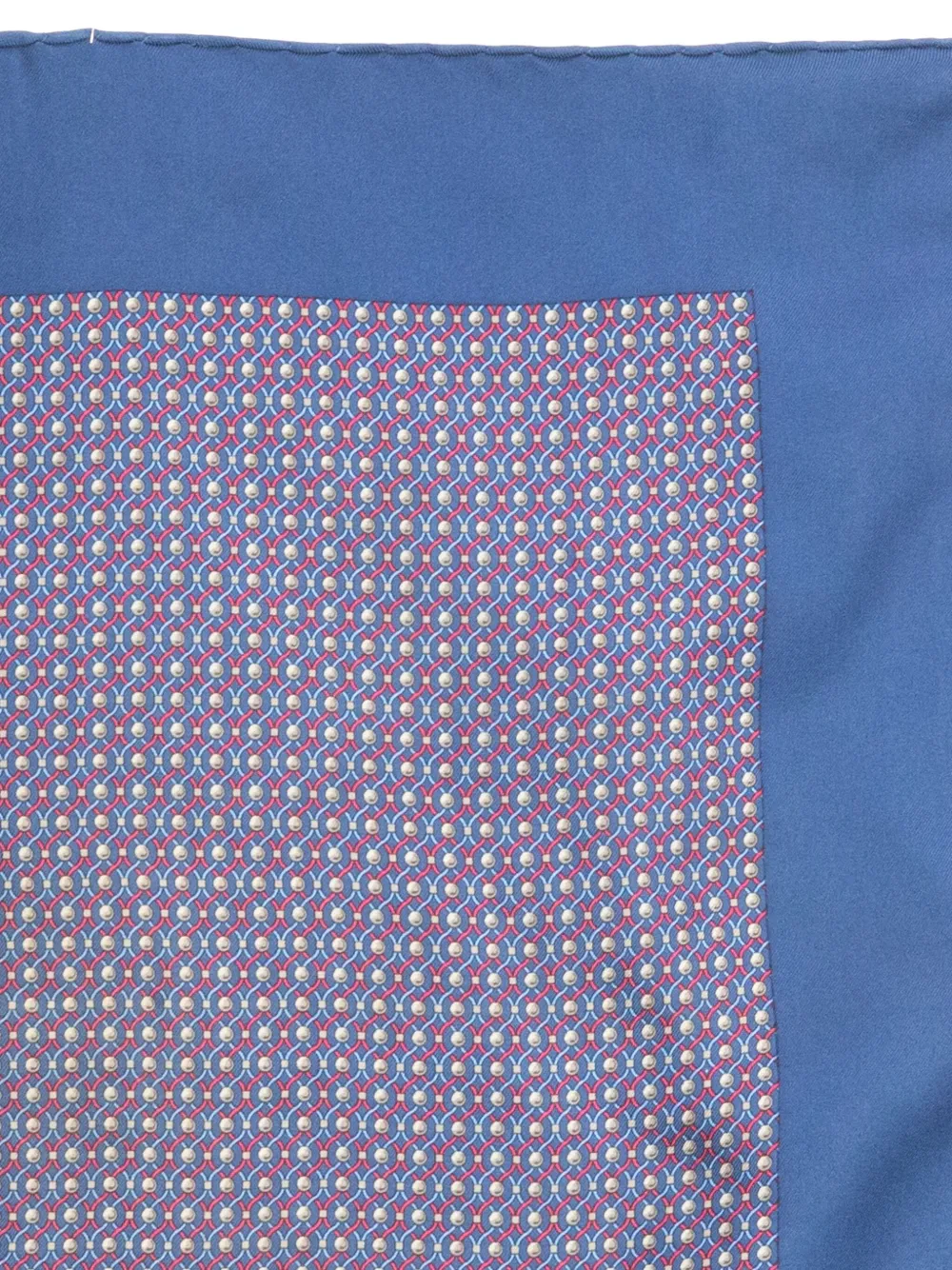 Pre-owned Hermes 1990s Gavroche Printed Silk Scarf