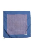 Hermès Pre-Owned 1990s Gavroche printed silk scarf - Blue