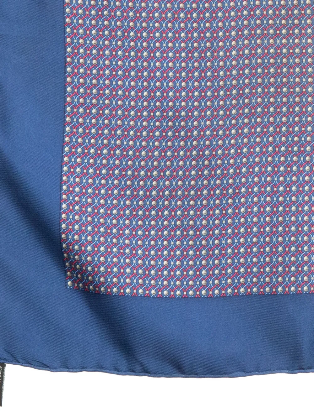 Pre-owned Hermes 1990s Gavroche Printed Silk Scarf