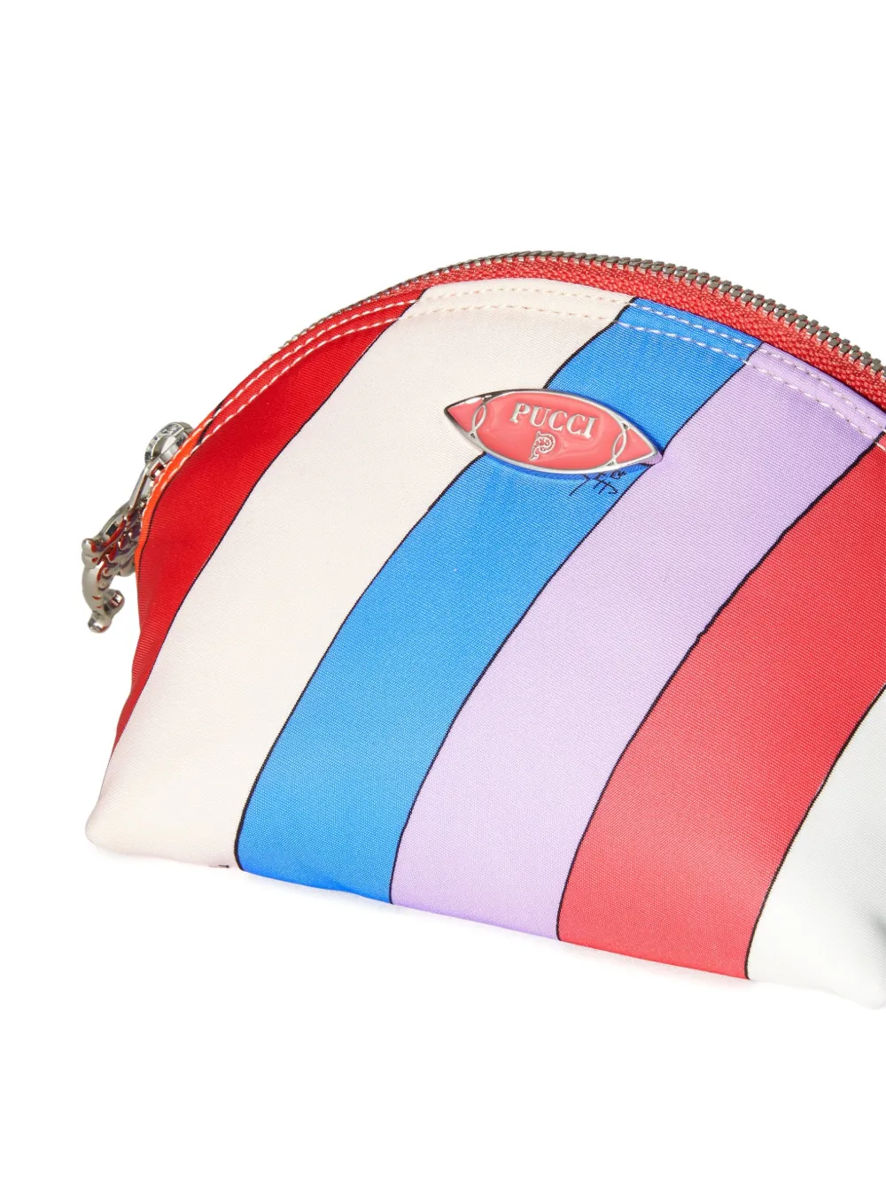 Pucci Stripe Half-moon Make Up Bag