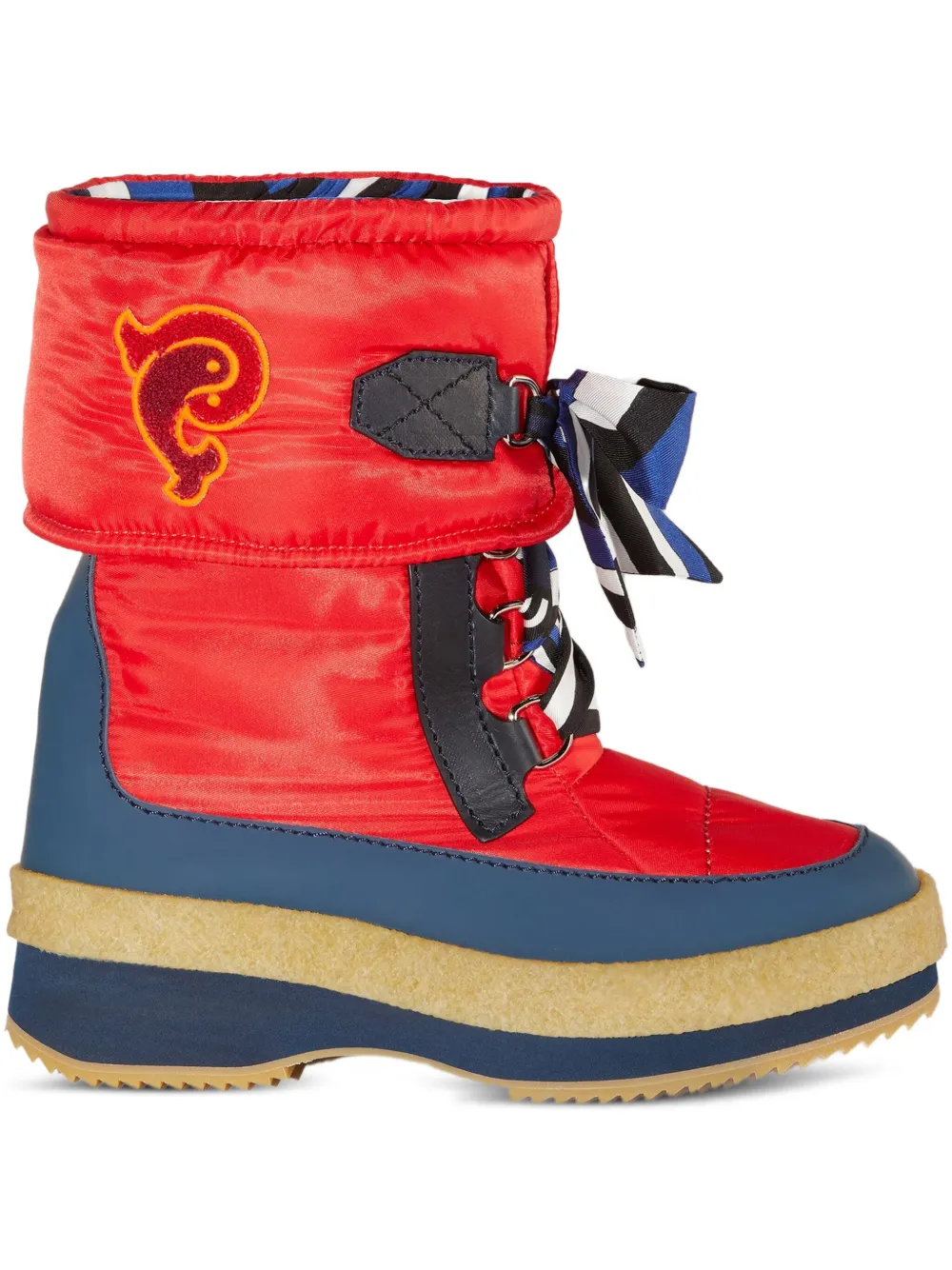 PUCCI Iride ribbon-bow snow boots | Red | Image 1