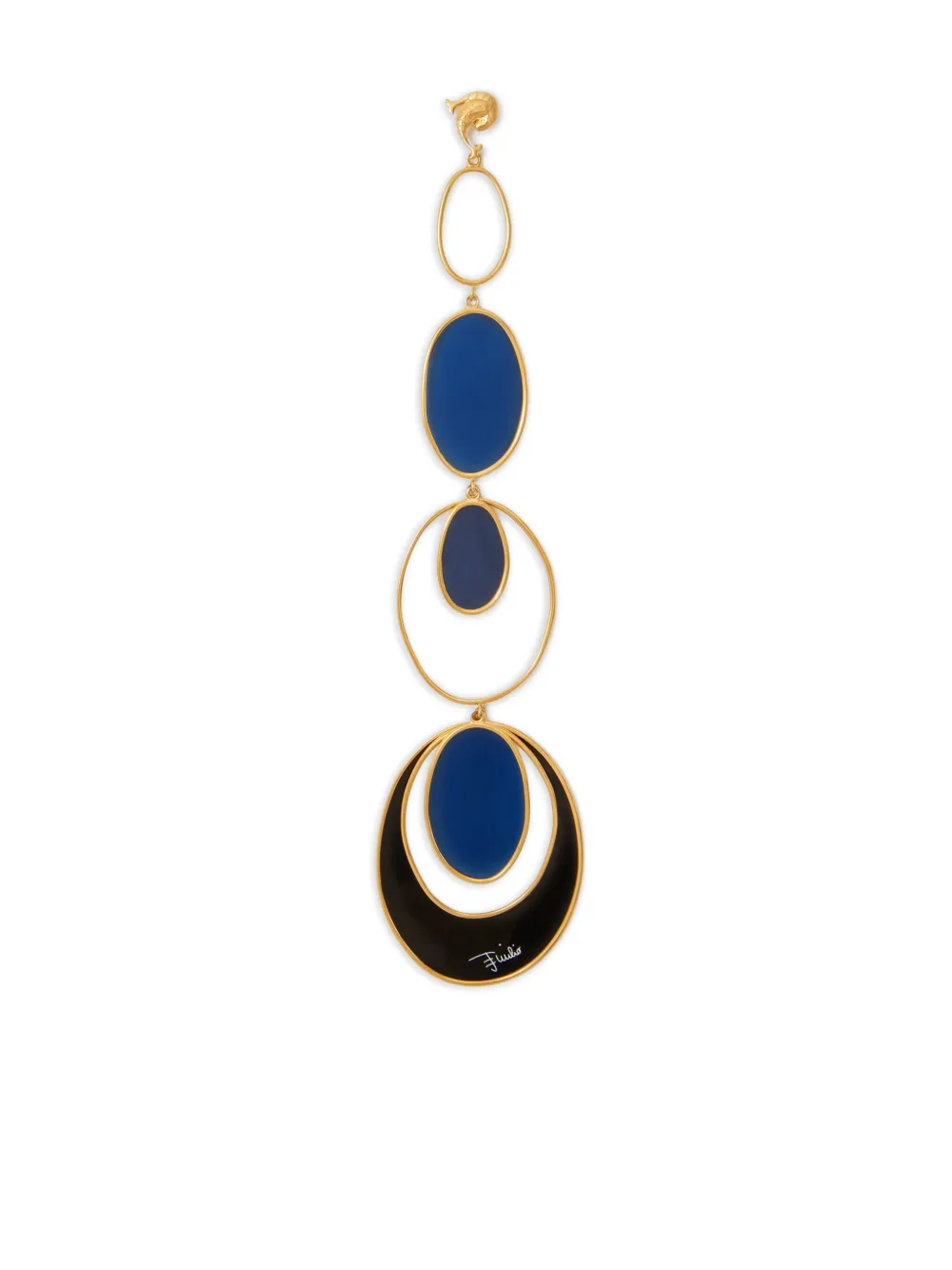 PUCCI Bersaglio drop earring | Gold | Image 1