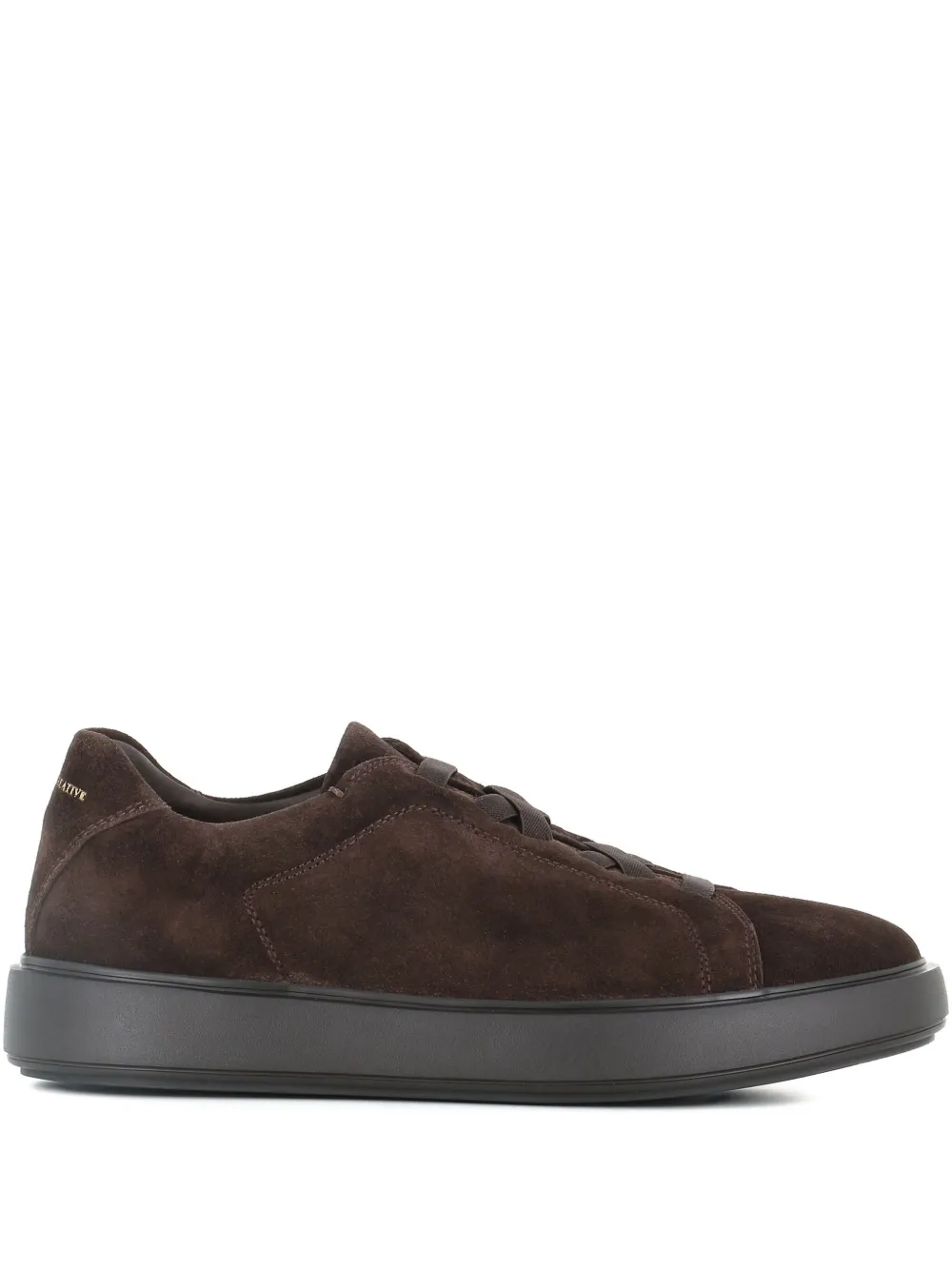 Officine Creative suede lace-up sneakers Brown