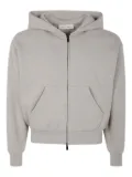 FEAR OF GOD ESSENTIALS logo-print zip-up hoodie - Grey