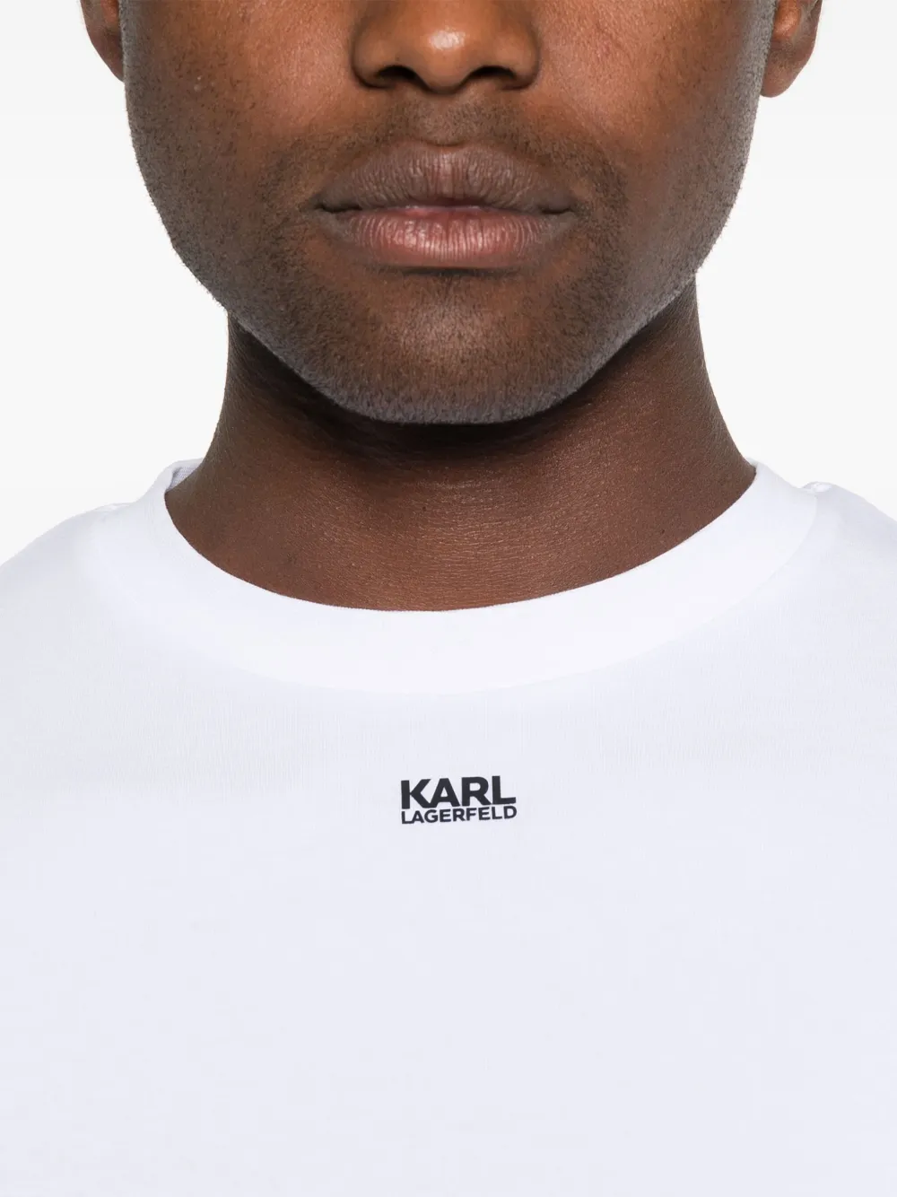 Karl Lagerfeld T-shirt met logoprint Wit