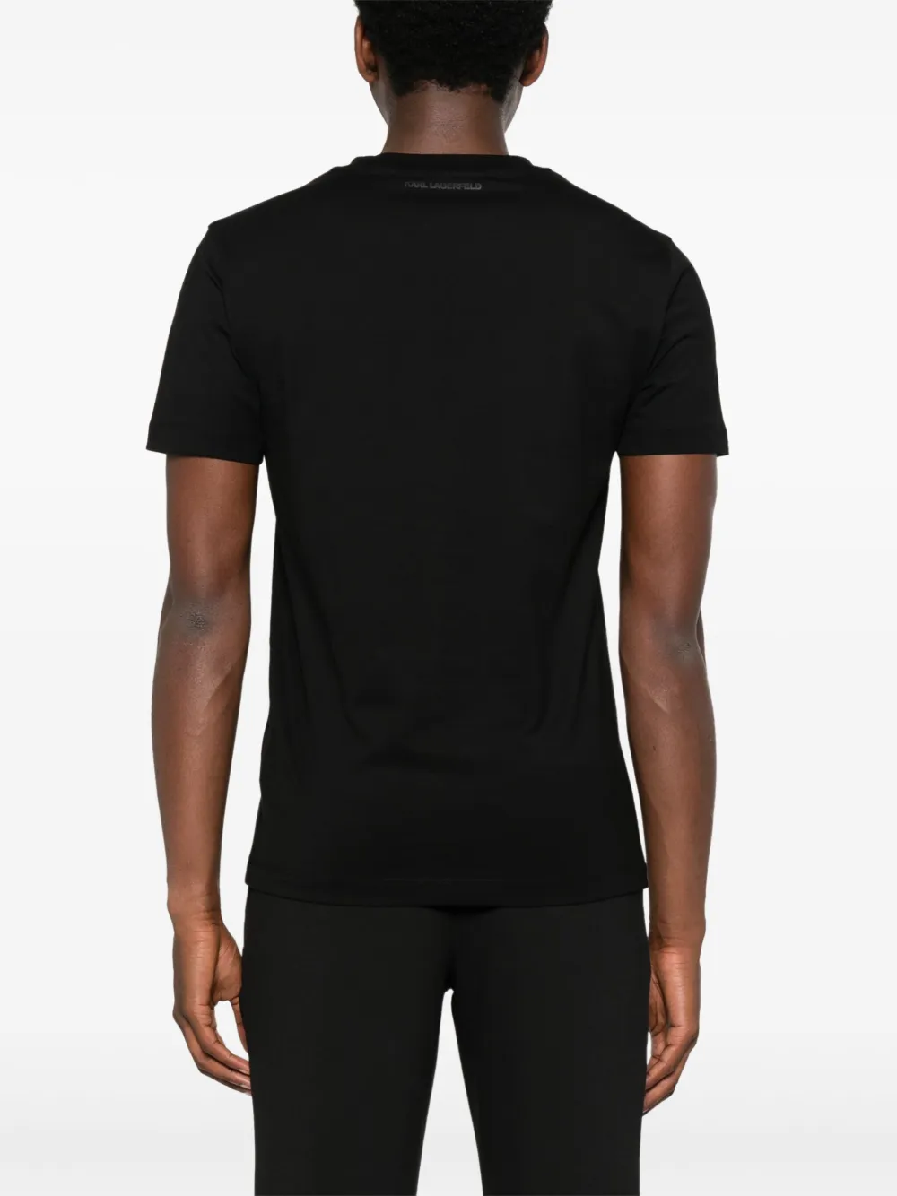 Karl Lagerfeld T-shirt met logoprint Zwart