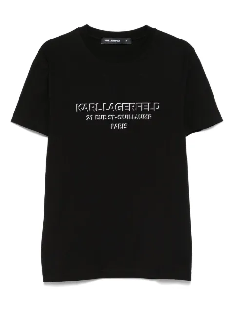 Karl Lagerfeld playera con logo estampado