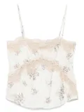 Aniye By floral-print tank top - White