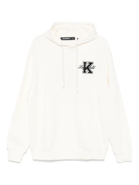 Karl Lagerfeld embroidered-logo hoodie