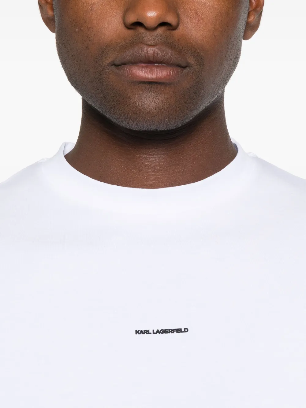 Karl Lagerfeld T-shirt met logo-applicatie Wit