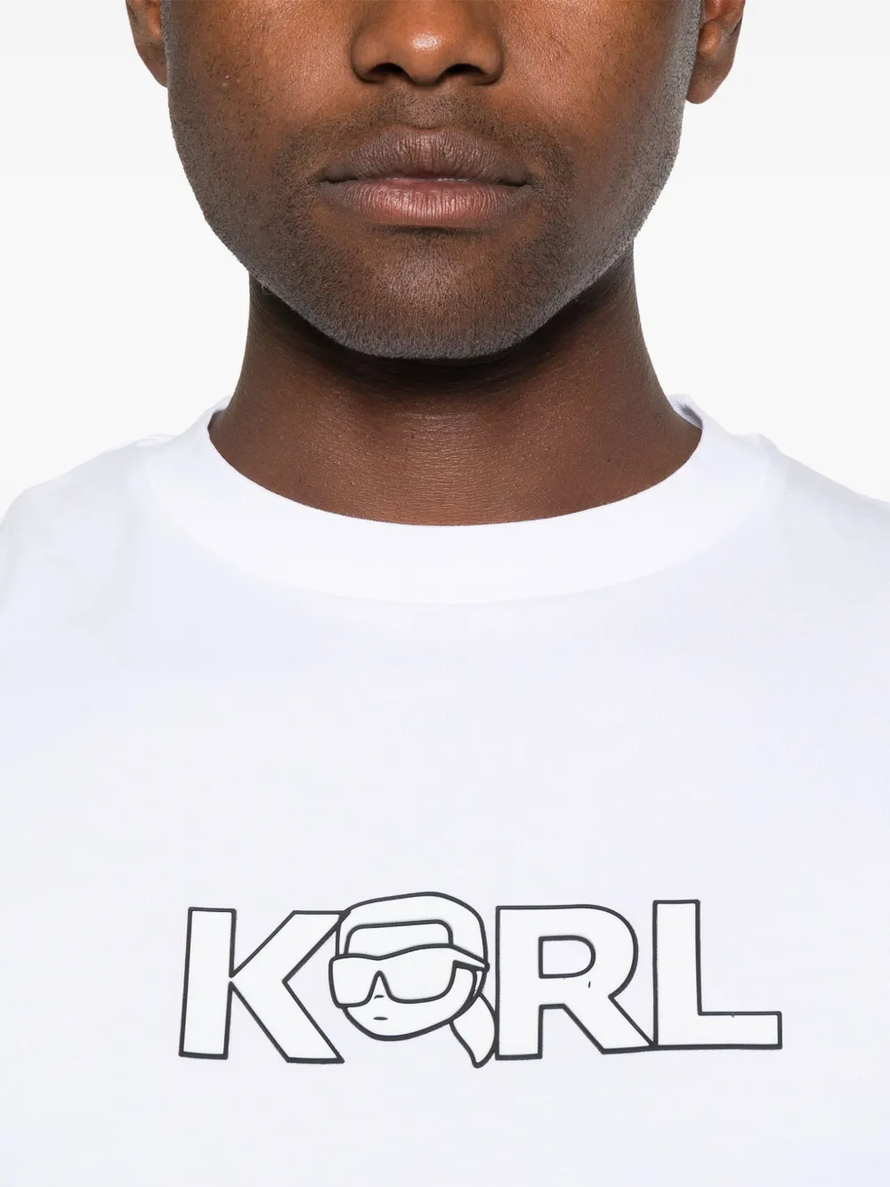 Karl Lagerfeld T-shirt met logoprint Wit