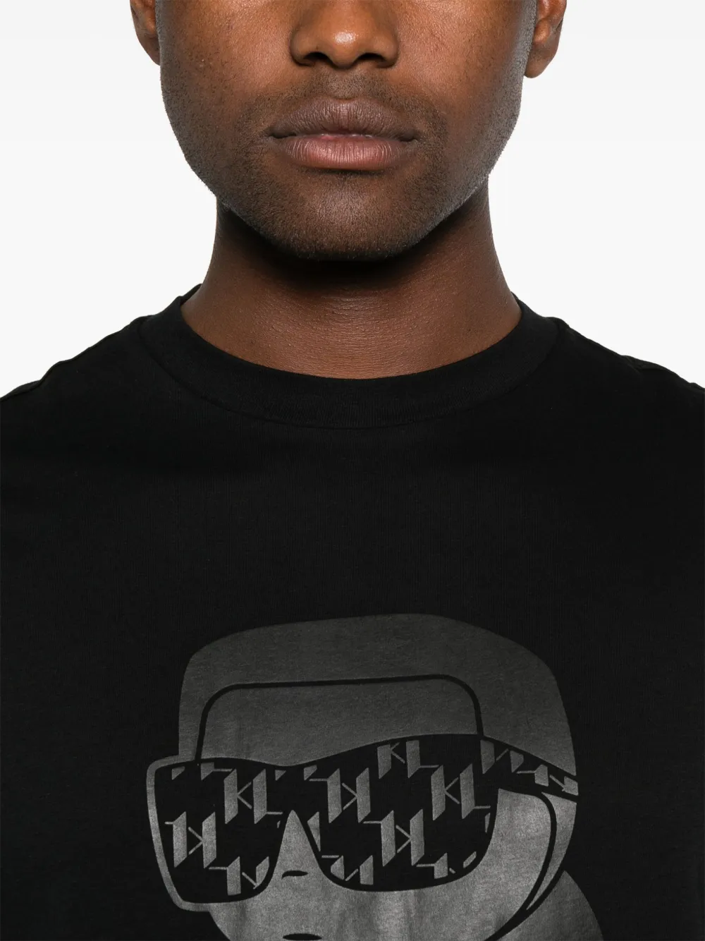Karl Lagerfeld T-shirt met print Zwart