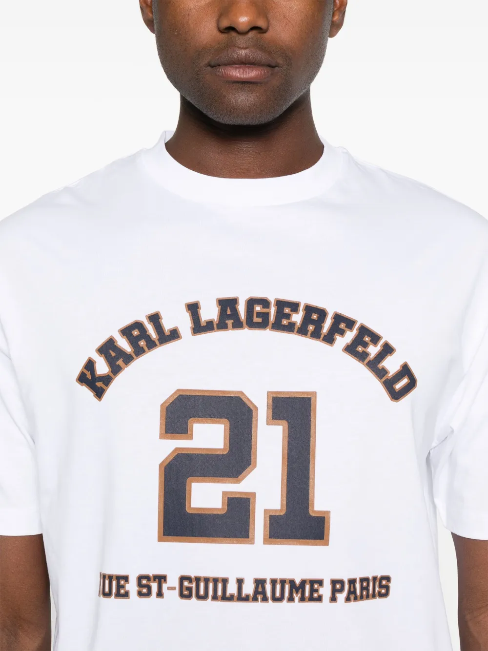 Karl Lagerfeld T-shirt met logoprint Wit