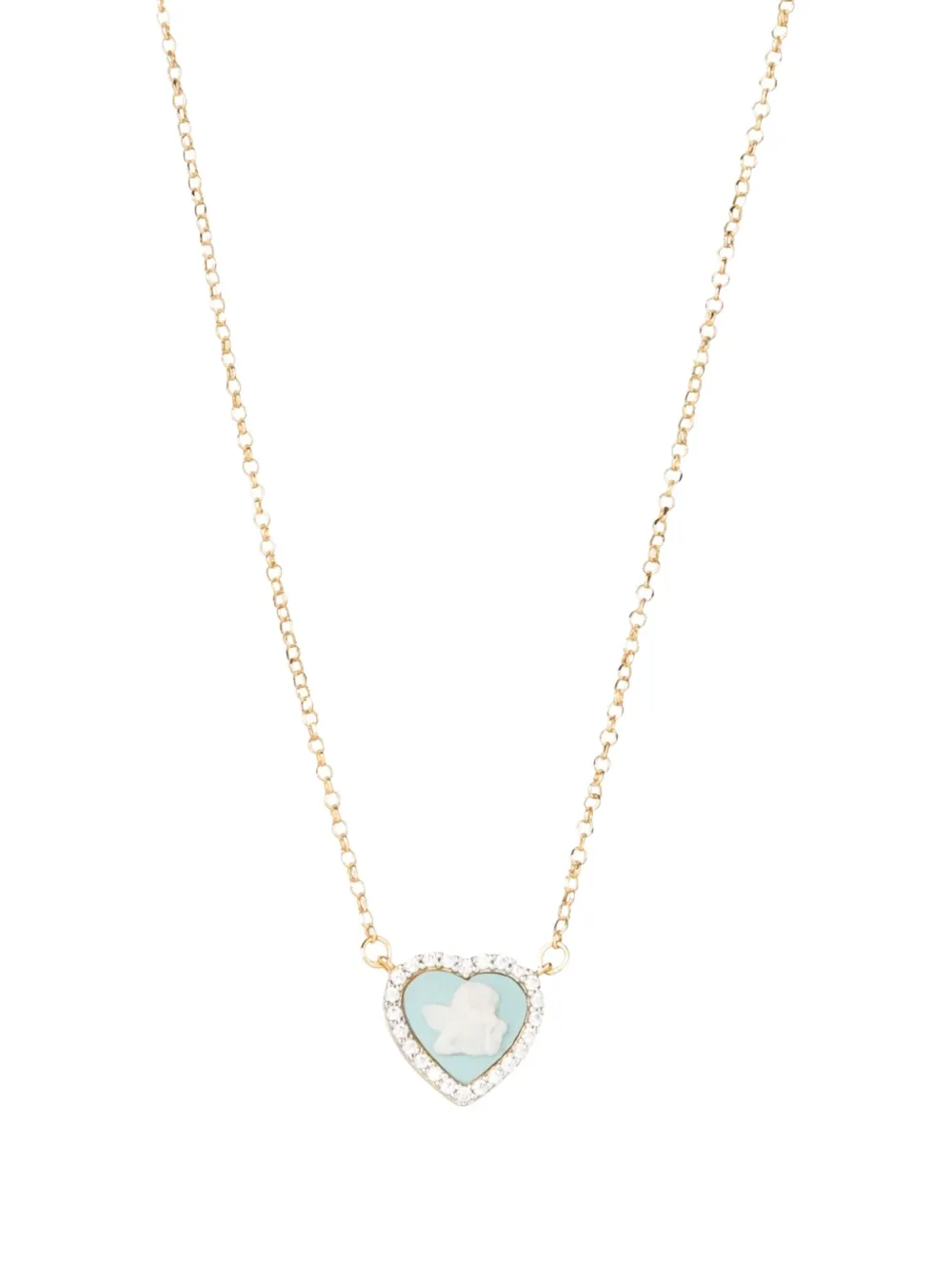 Cameo & Beyond Sparkling Cherub ネックレス - ゴールドトーン Cameo & Beyond Sparkling Cherub ネックレス - ゴールドトーン