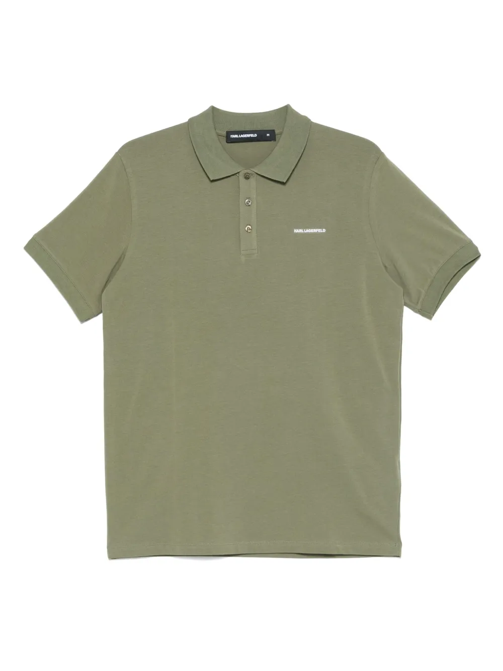 Karl Lagerfeld playera tipo polo con logo bordado | verde | Image 1