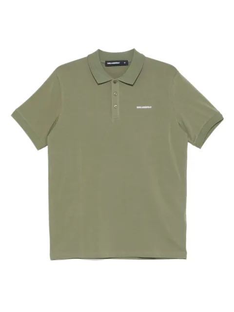 Karl Lagerfeld embroidered-logo polo shirt