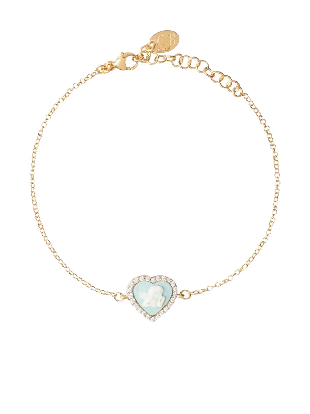 Cameo & Beyond Sparkling Cherub Bracelet