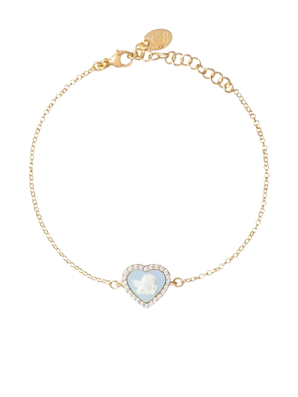Cameo & Beyond pulsera Sparkling Cherub | dorado | Image 1