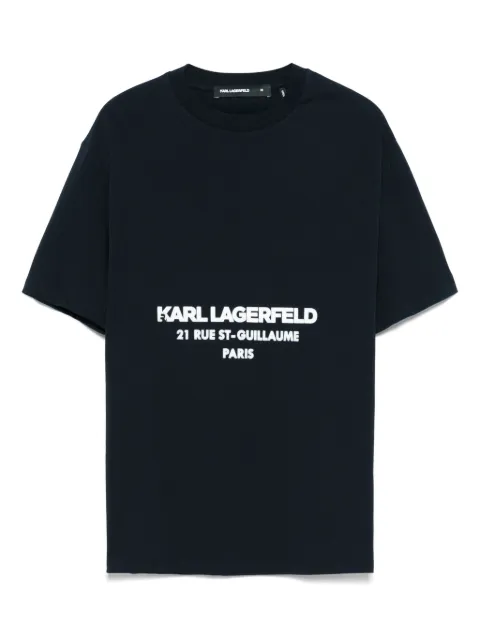 Karl Lagerfeld flocked-logo T-shirt