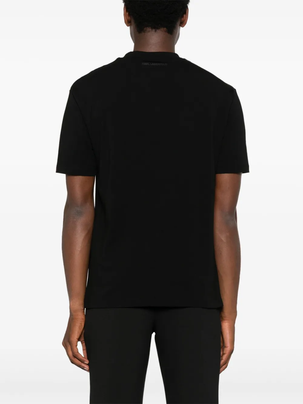 Karl Lagerfeld T-shirt met Ikon-print Zwart