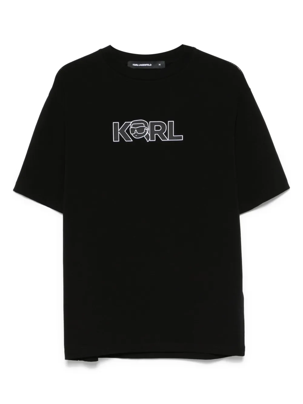 Karl Lagerfeld playera con estampado Ikon | negro | Image 1