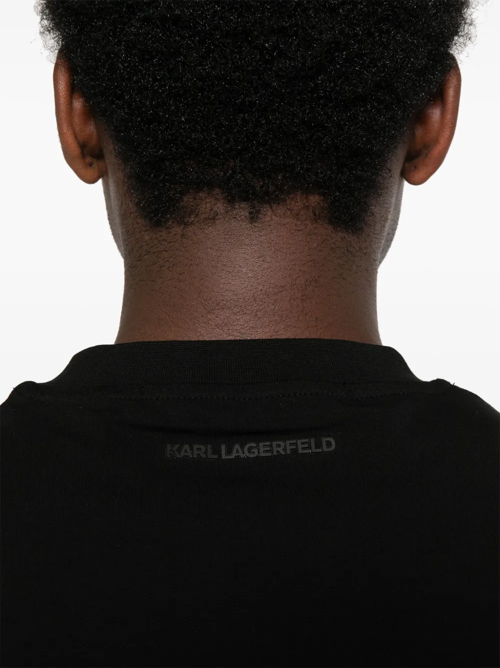 Karl Lagerfeld T-shirt met Ikon-print Zwart
