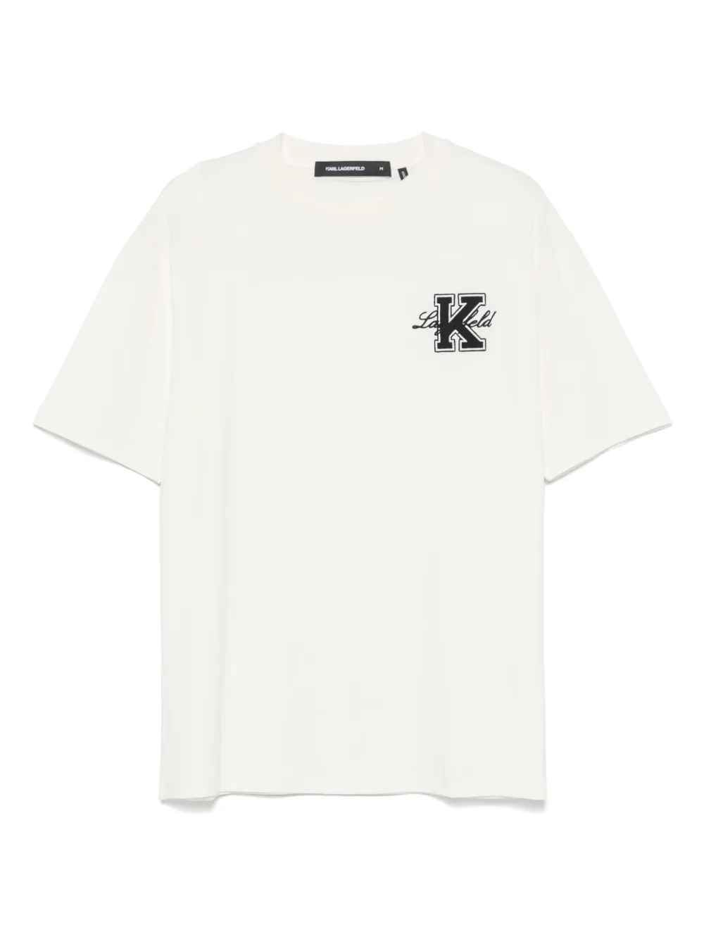 Karl Lagerfeld playera con logo bordado | neutro | Image 1