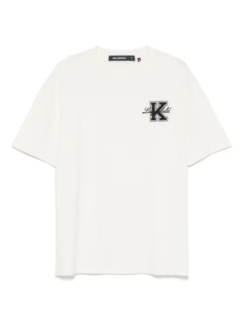 Karl Lagerfeld playera con logo bordado