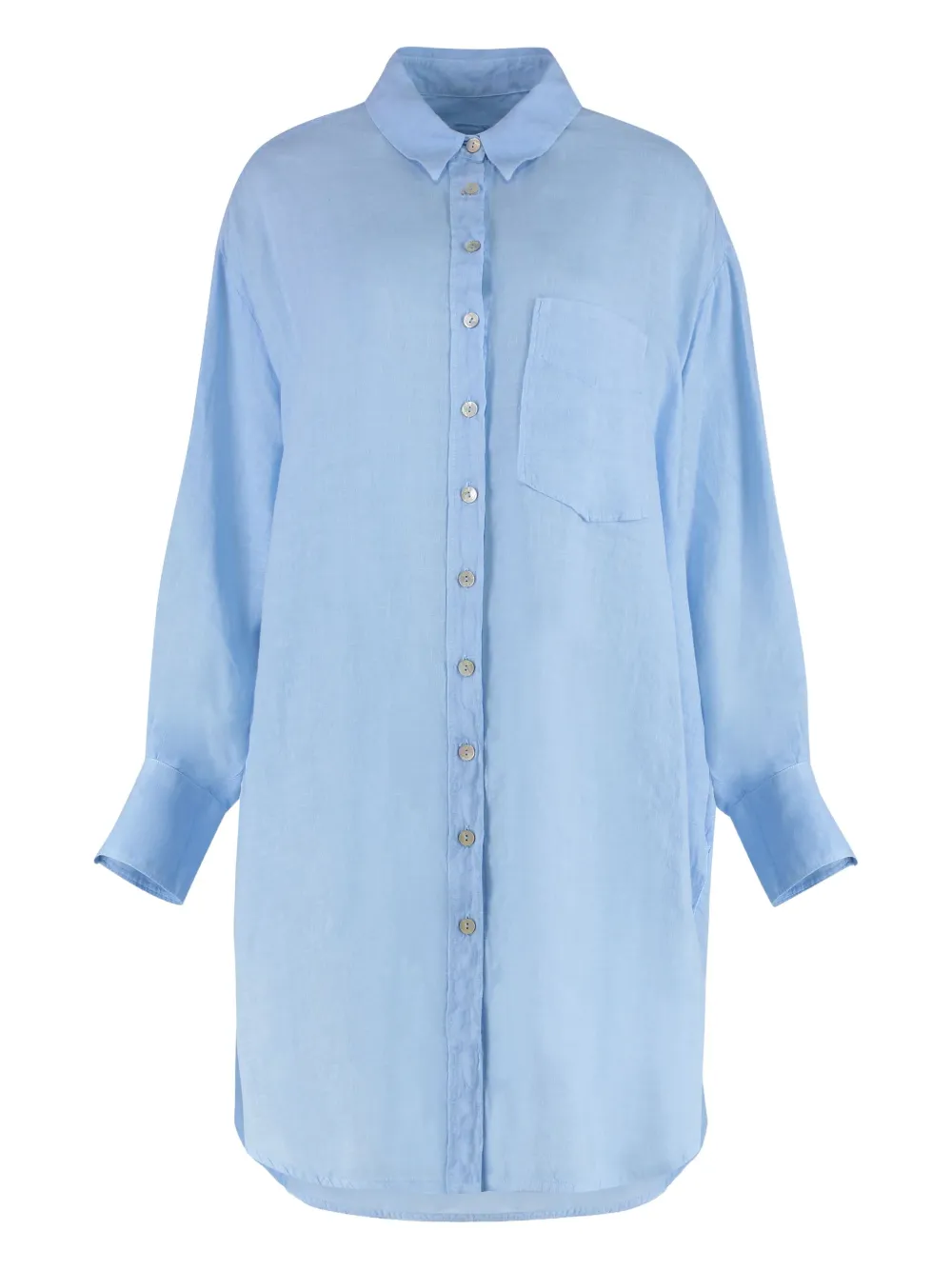 linen shirt dress