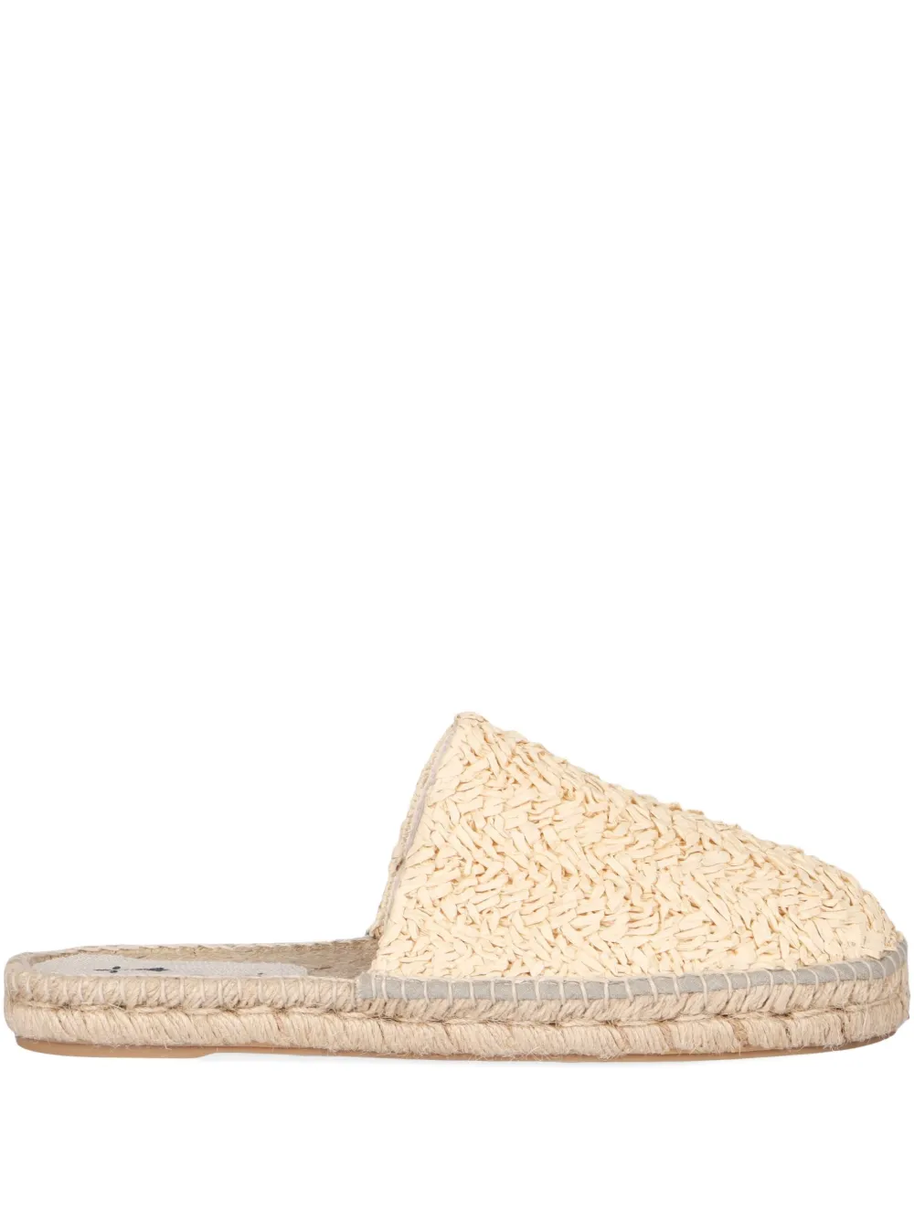Manebi raffia woven espadrilles Neutrals