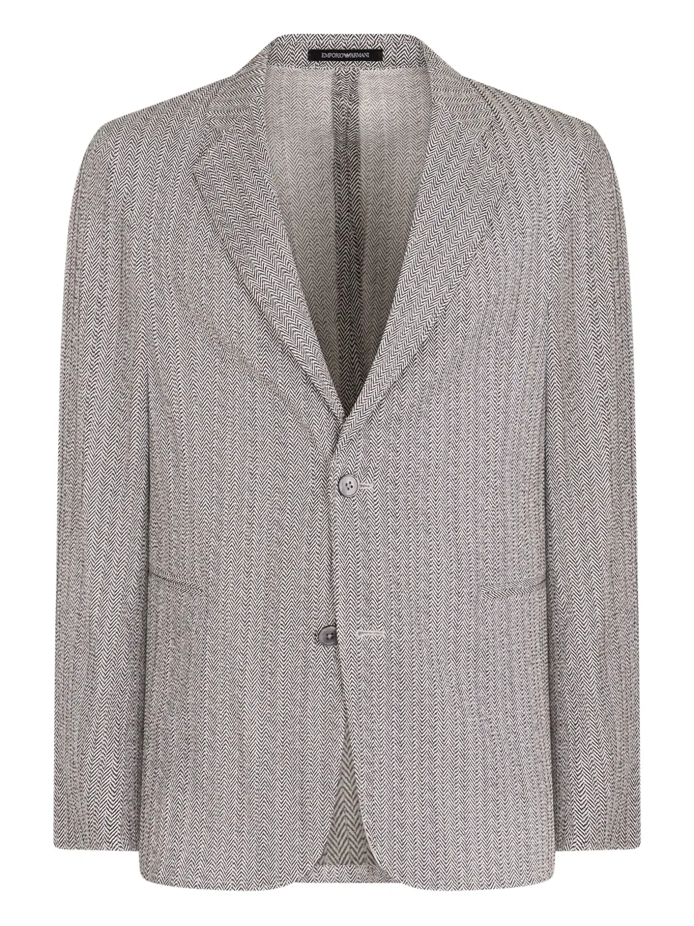 Emporio Armani Jack met enkele rij knopen en twee knopen Grijs