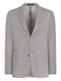 Emporio Armani single-breasted two-button jacket - Grey