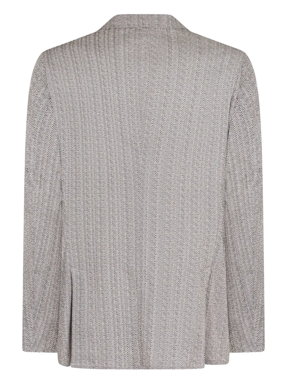 Emporio Armani Jack met enkele rij knopen en twee knopen Grijs