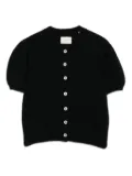 DÔEN puff-sleeve cardigan - Black