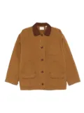 DÔEN Pascual contrast-collar patch-pocket jacket - Brown