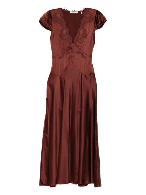DÔEN lace-trimmed midi dress