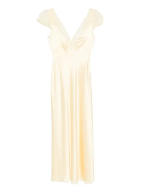 DÔEN robe mi-longue Corelia à col v