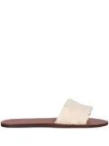 Manebi crochet flat sandals - White