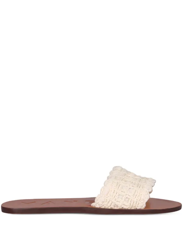 Manebi Sandali Con Lavorazione all'uncinetto Bianco FARFETCH IT