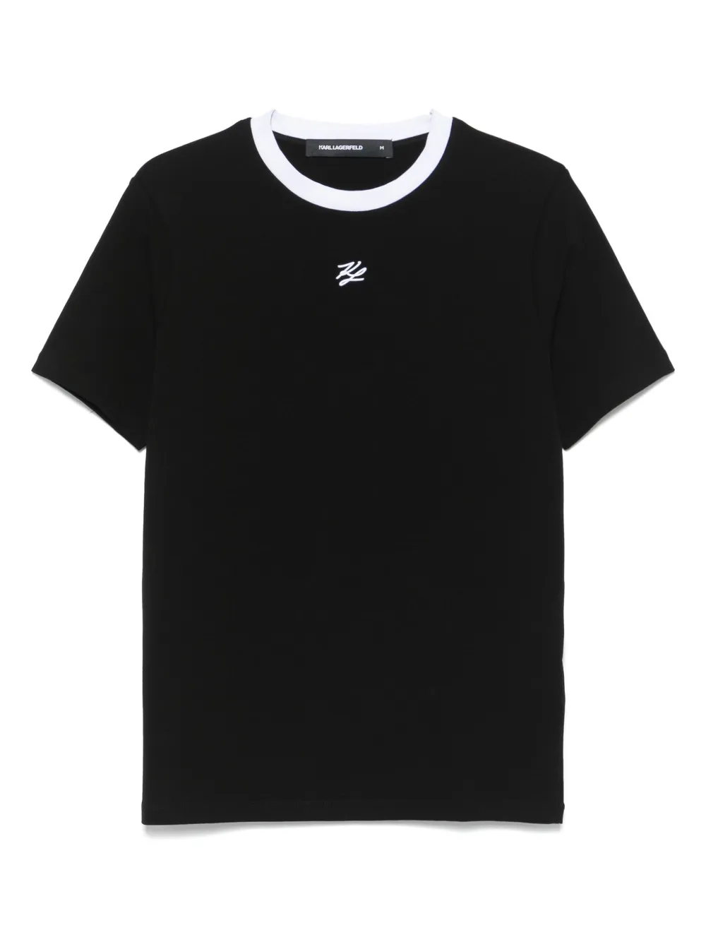 Karl Lagerfeld playera con logo bordado | negro | Image 1