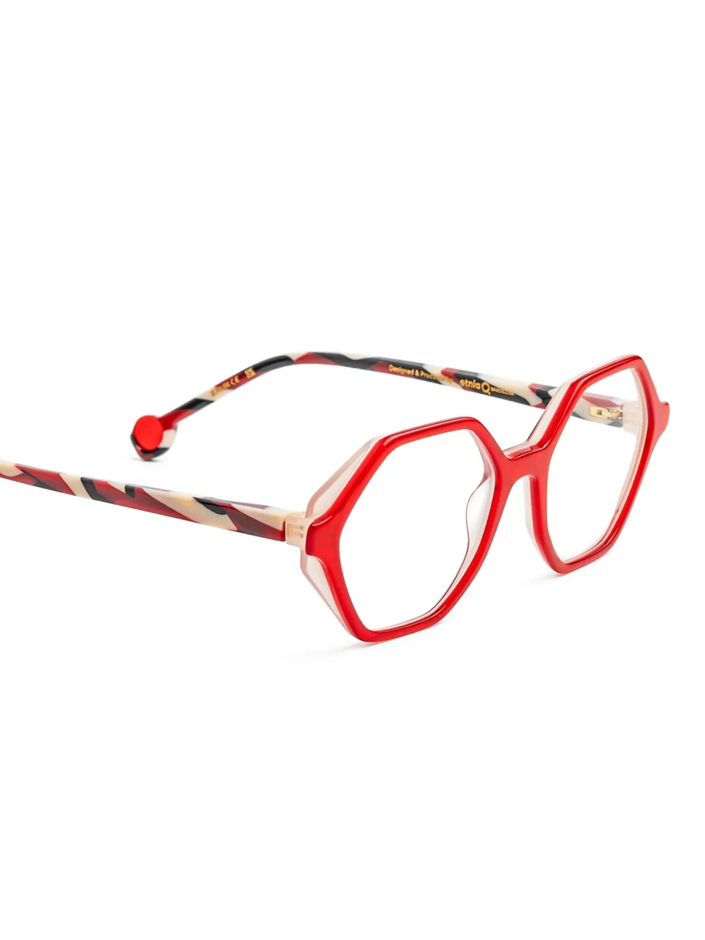 Etnia Barcelona Viv bril met geometrisch montuur Rood