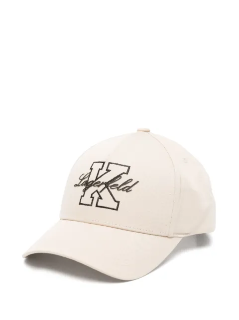 Karl Lagerfeld logo-embroidered cap