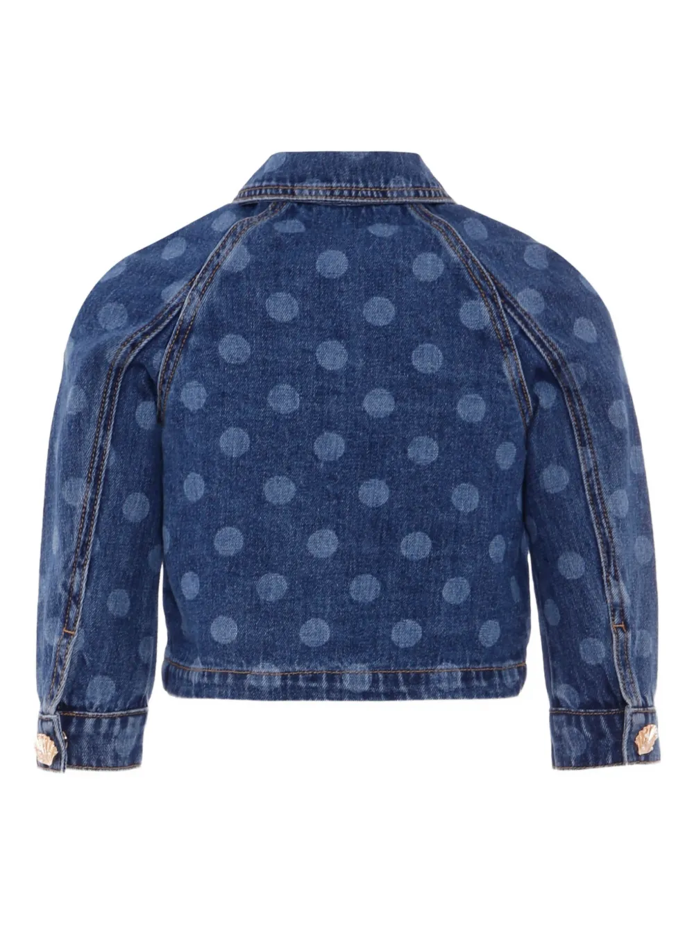 Self-Portrait Kids polka-dot denim jacket | Girls Denim Jackets | Image 2